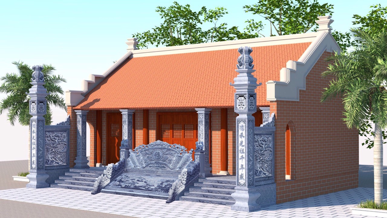 Tư vấn - Thiết kế Nhà thờ họ bằng đá tại Ninh Bình
