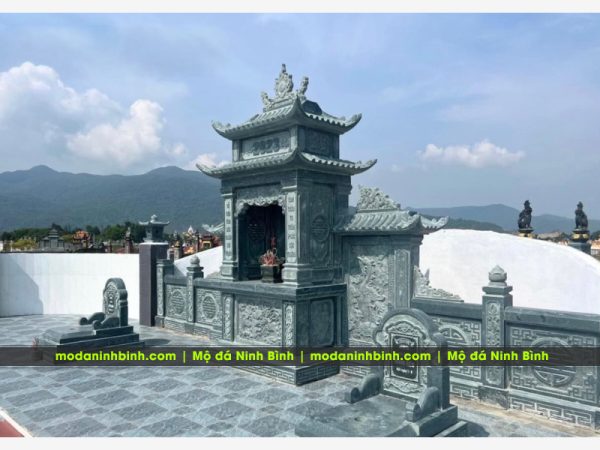 Xây Lăng Mộ đá Ninh Bình - Lăng Mộ đá gia đình, dòng họ 6 Mau Lang tho da xanh den Thanh Hoa