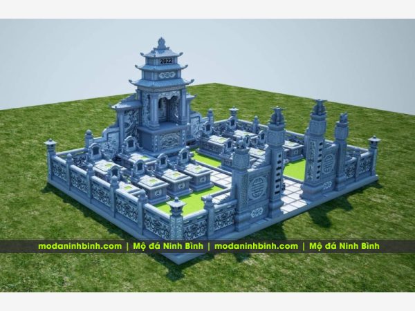 Mẫu Thiết kế Lăng Mộ đá Gia đình, Dòng họ đẹp tại Mộ đá Ninh Bình - modaninhbinh.com