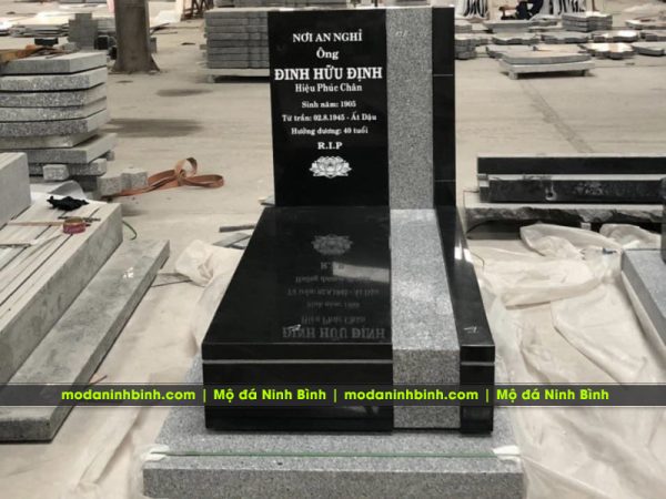 Mộ Granite đẹp kết hợp hai loại đá Granite Bình Định