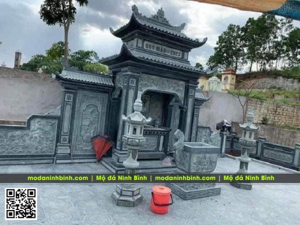 Mẫu lăng thờ tổ 2 mái đẹp tại Mộ đá Ninh Bình - modaninhbinh.com