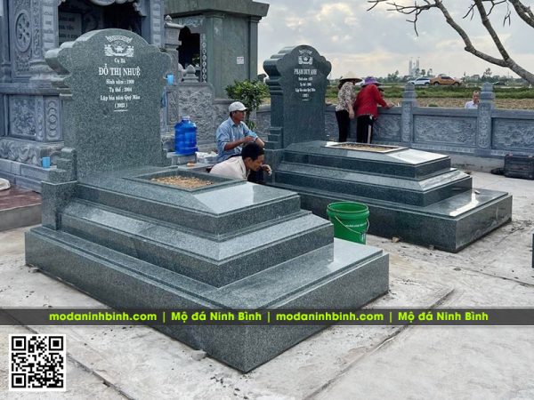 Khu Lăng Mộ gia đình, dòng họ kết hợp đá xanh rêu và đá granite cao cấp #khulangmo