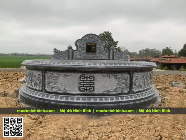 Mẫu Mộ tròn đẹp, chất lượng cao, đá xanh đen Thanh Hóa #modatron
