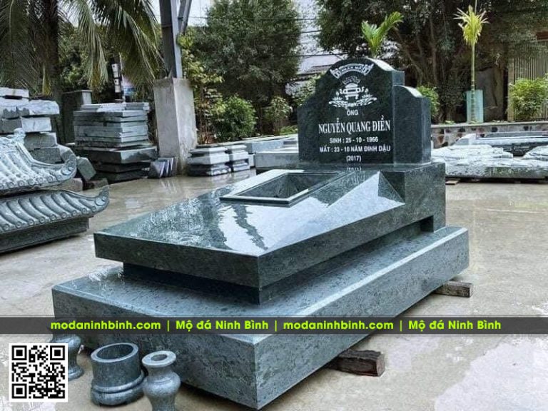 Lựa chọn mộ đá xanh rêu cho không gian an nghỉ trang nghiêm
