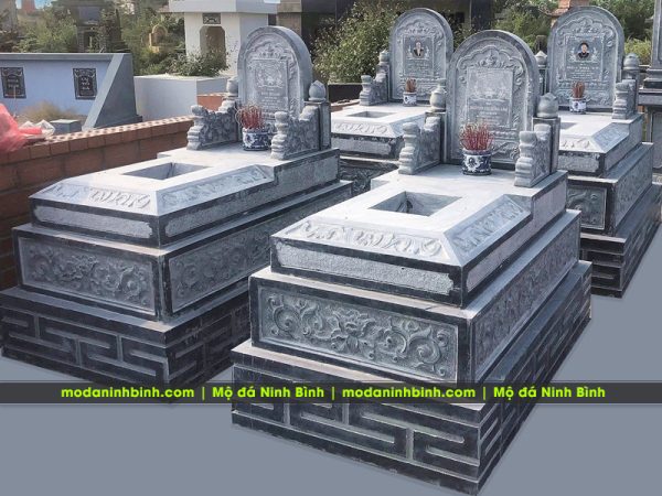 Mẫu Mộ đá đơn 3 cấp đẹp, giá rẻ tại Ninh Bình