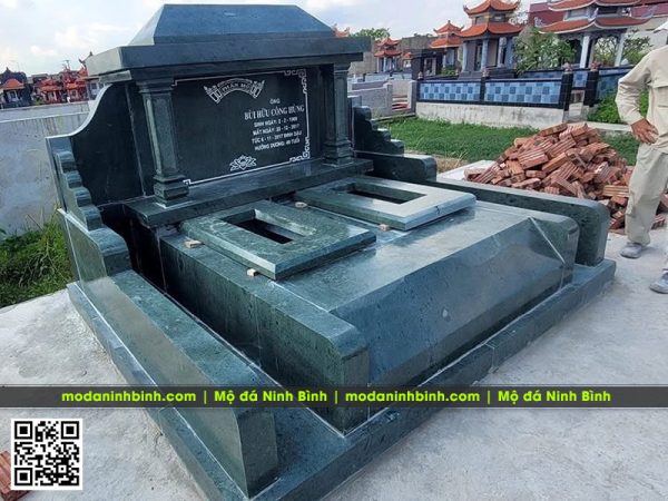 Mẫu Mộ đá đôi đẹp, ấn tượng, bề thế, độ bền cao cho Ông Bà, Cha Mẹ #modaninhbinh