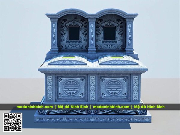 Mẫu Mộ đá đôi 1 mái vòm đẹp tại Ninh Bình #modadoi