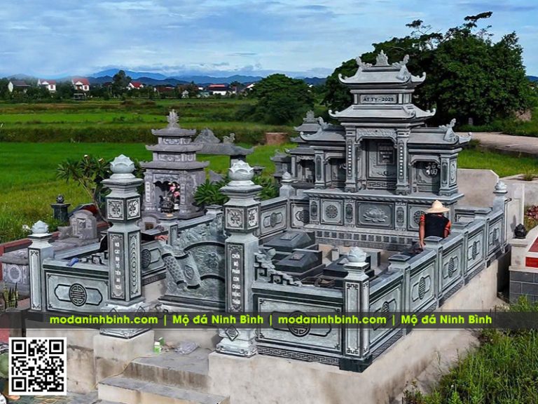 Lăng mộ đá nên làm bằng đá gì? So sánh đá xanh đen, đá xanh rêu và granite