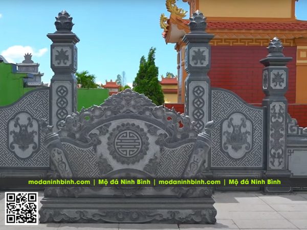 Tư vấn xây Lăng Mộ đá uy tín tại làng nghề đá Ninh Vân, Ninh Bình 8 Buc Cuon thu da granite den Binh Dinh