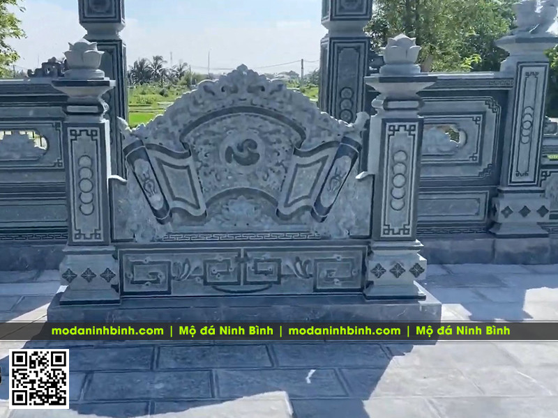 Lưu ý xem tuổi xây lăng mộ đá năm 2026 và xem ngày xây lăng mộ 2026 9 Hoa văn Cuốn thư đá chữ Tâm đẹp #langmoda