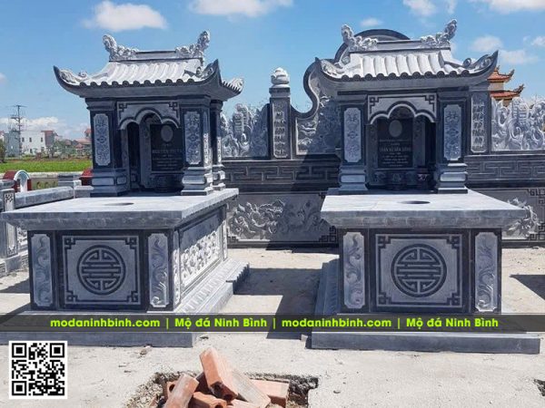 Mẫu Mộ đá 1 mái đẹp cổ kính - Lưu ý xây mộ 1 mái đẹp