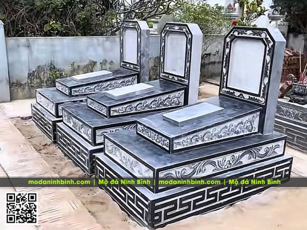 Mẫu Mộ đơn 3 cấp đẹp, nguyên khối tại làng đá Ninh Bình #modaninhbinh
