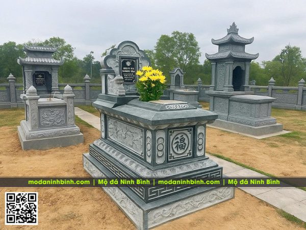 Mẫu Mộ đá đơn đẹp - Mộ bành khi xây sửa lại phần mộ cho người thân