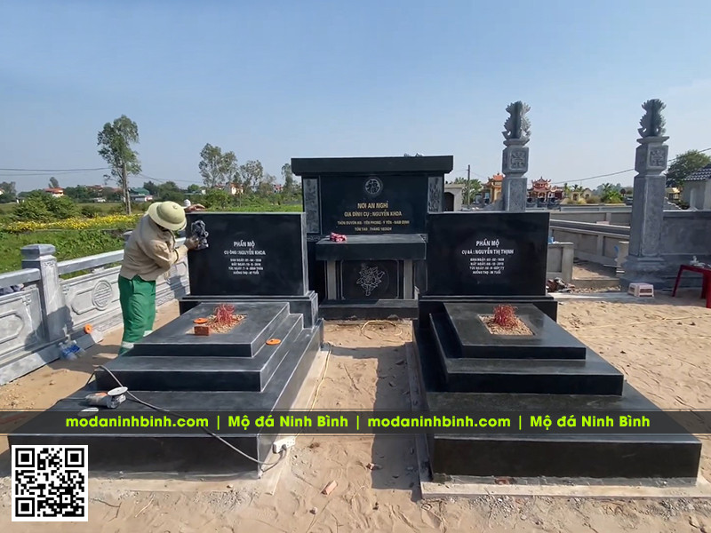 Lưu ý lựa chọn đá granite đen Ấn Độ cao cấp khi xây Lăng Mộ đá cho Bố Mẹ 4 Mẫu Mộ đá granite cho Bố Mẹ