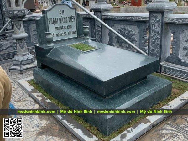Mẫu Mộ đá xanh rêu đẹp - Báo giá Mộ đá xanh rêu tại Ninh Bình