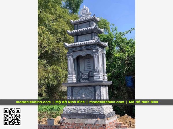 Mẫu Mộ tổ 3 mái đẹp - Lưu ý khi xây sửa Lăng Mộ tổ gia tộc dòng họ