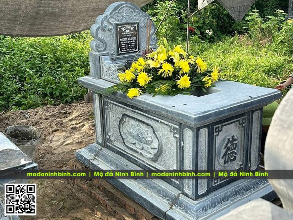 Mẫu mộ đơn tam sơn (mộ bành) giá tốt tại Làng nghề đá Ninh Bình #moda 5 Mo banh mo tam son dep gia hop ly tai Ninh Binh
