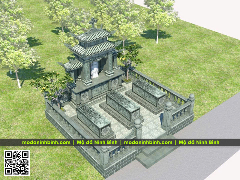 Thiết kế, xây Lăng Mộ đá công giáo đẹp, uy tín, chất lượng cao 8 Thiết kế khu Lăng Mộ công giáo chôn 1 lần