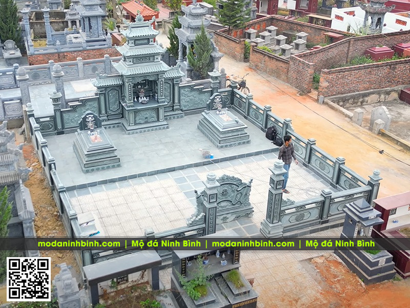 Khu Lăng Mộ đá xanh rêu cho phần mộ của Bố Mẹ, Ông Bà 9 Thiết kế - thi công xây lăng mộ đá đẹp