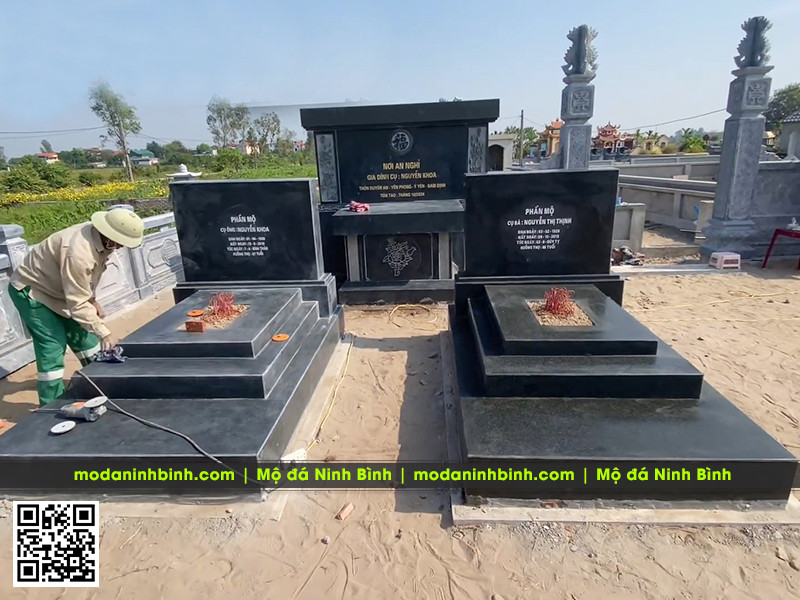 Lưu ý lựa chọn đá granite đen Ấn Độ cao cấp khi xây Lăng Mộ đá cho Bố Mẹ 10 Xây Lăng Mộ gia đình bằng đá granite