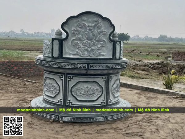 Lưu ý chọn kích thước mộ đá tròn đẹp, chuẩn phong thủy khi xây mộ? 4 Bao gia Mo da tron dep 2026