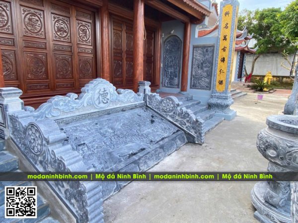 Lưu ý đặt cột đá, chiếu đá, cuốn thư đá, đồ thờ đá cho Nhà thờ họ/tổ, từ đường 5 Chieu da tu nhien Nha tho ho