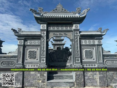 Mẫu Cổng đá tự nhiên đẹp, chất lượng, được nhiều gia đình, dòng họ lựa chọn.