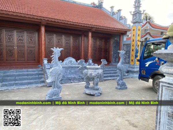 Lưu ý đặt cột đá, chiếu đá, cuốn thư đá, đồ thờ đá cho Nhà thờ họ/tổ, từ đường 7 Do tho da cho Nha tho ho Tu duong