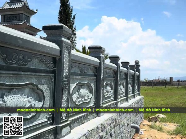Tư vấn, thiết kế, thi công, xây dựng hoàn thiện khu Lăng Mộ đá tại Hà Tĩnh 4 Hoa van Lan can da Hang rao da lang mo