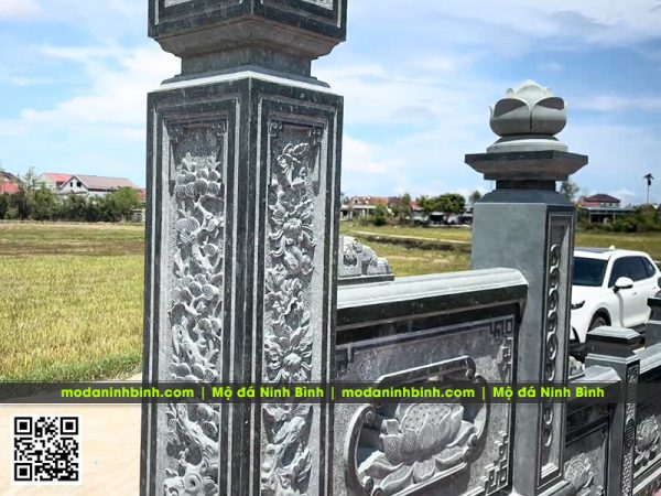 Tư vấn, thiết kế, thi công, xây dựng hoàn thiện khu Lăng Mộ đá tại Hà Tĩnh 6 Hoa van tu quy cua cot cong da