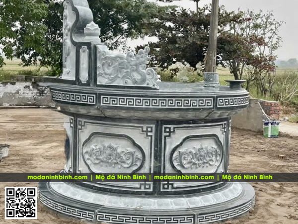 Lưu ý chọn kích thước mộ đá tròn đẹp, chuẩn phong thủy khi xây mộ?