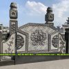 Mẫu Bình phong đá granite đẹp khu lăng mộ đá gia tộc, dòng họ