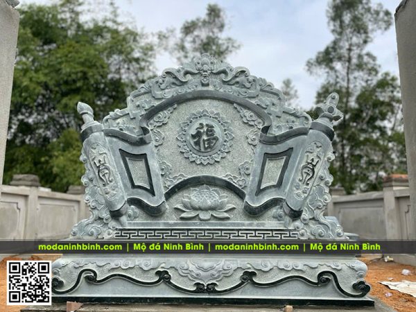 Mẫu Cuốn thư đá cho khu lăng mộ gia đình, lưu ý lựa chọn mẫu cuốn thư đá?