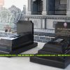 Mẫu Mộ đá đen - Mộ granite đen Bình Định đẹp - sang trọng