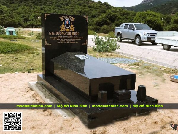 Mẫu Mộ đá hoa cương đẹp - Mẫu Mộ đá đen Granite nên chọn khi xây/sửa mộ năm 2026