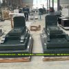 Mẫu Mộ granite vuông 3 cấp đẹp - có thể làm mộ chờ lắp đặt trước