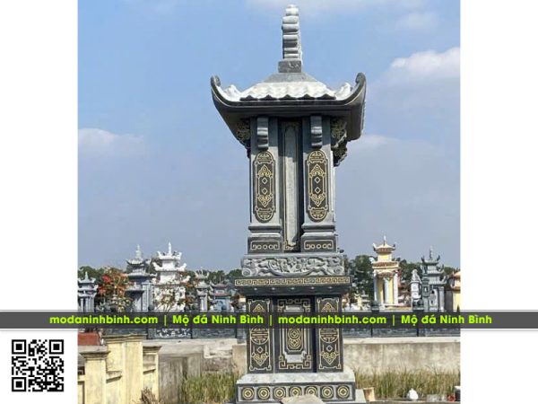 Mẫu Mộ đá 1 mái bằng đá granite xanh Bình Định (mộ 1 mái đẹp) có thể làm Mộ tổ gia tộc, dòng họ 4 Mo-1-mai-dep-co-the-lam-mo-to-gia-toc-dong-ho.jpg