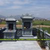 Mẫu Mộ đá 1 mái đá xanh rêu, được lựa chọn nhiều khi xây/sửa mộ năm 2026