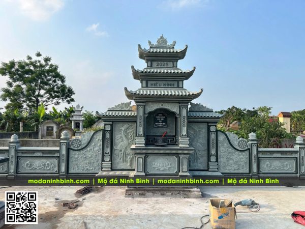 Mẫu Lăng thờ đá 3 mái đẹp tại Lăng Mộ gia tộc