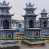 Mẫu Mộ đá 2 mái đá xanh Thanh Hóa giá tốt tại Ninh Bình