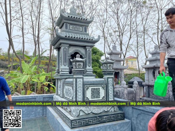 Mẫu Mộ đá 2 mái đẹp - bề thế - điển hình 2026