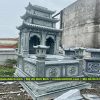 Mẫu Mộ đá đôi 3 mái đẹp - Mộ đôi ba mái