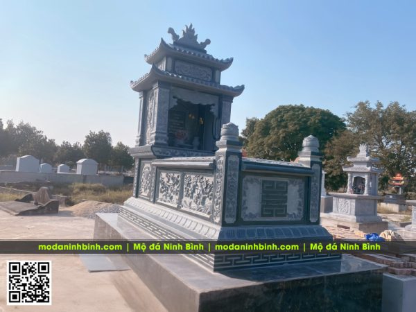 Mẫu Mộ đá hai mái - Báo giá Mộ đá hai mái tại Ninh Bình