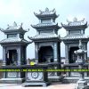 Mộ tổ 3 mái bằng đá xanh rêu Thanh Hóa chất lượng cao