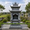 Mẫu Mộ đá 2 mái đẹp, trang trọng, bề thế