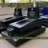 Mẫu Mộ đá Công giáo đơn giản, hiện đại bằng đá granite tại làng đá Ninh Bình