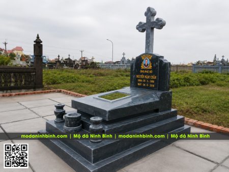 Mẫu Mộ đá công giáo đá xanh rêu Thanh Hóa Đẹp 2026