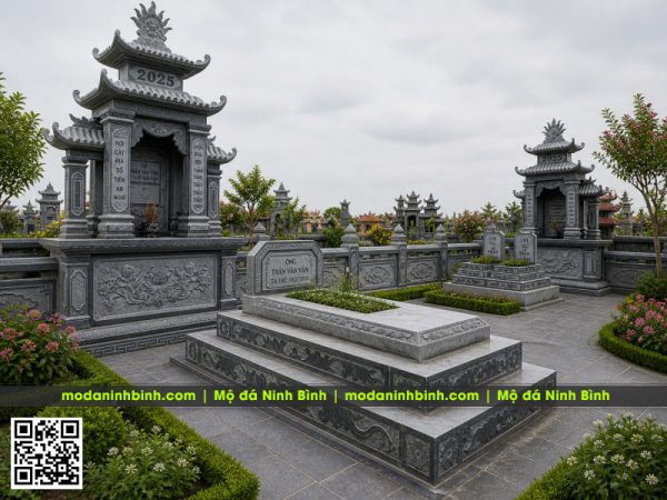 Mộ đá 3 cấp được nhiều gia đình lựa chọn hiện nay