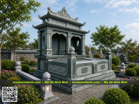 Xây Mộ đá đôi 2026 Uy tín, Lắp đặt Toàn quốc tại Làng đá Ninh Bình