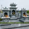 Xây Lăng Mộ Đá Bền Đẹp, Chuẩn Phong Thủy Cho Gia Đình - Mẫu Lăng Mộ Đá 1 Mái